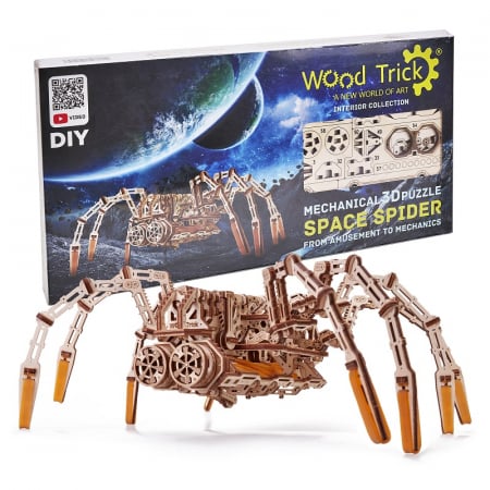 Puzzle 3D Mecanic, Paianjen spatial, 245 piese [8]