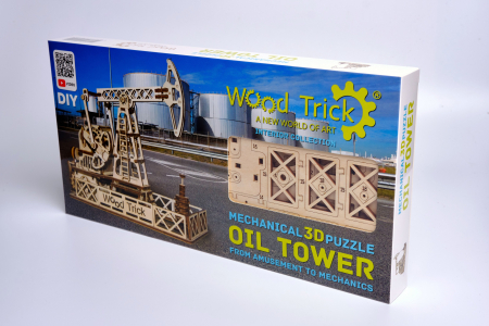 Puzzle 3D Mecanic, Sonda de petrol, 194 piese [4]