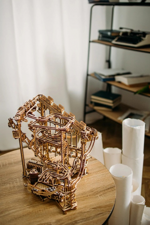 Puzzle 3D Mecanic, Spiral Marble Run, 558 piese [4]