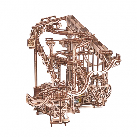 Puzzle 2&3D - Puzzle 3D Mecanic, Spiral Marble Run, 558 piese
