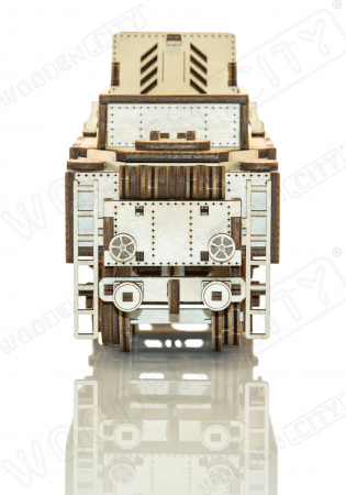 Puzzle 3D Mecanic, Tren cu vagon si sina, 580 piese [5]