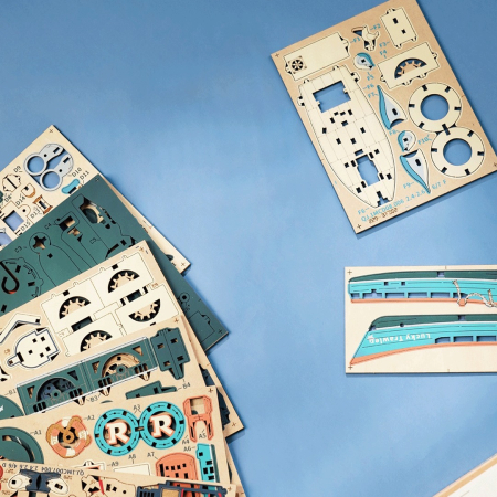 Puzzle 3D, pendul mecanic, Pescadorul norocos, 179 piese [2]
