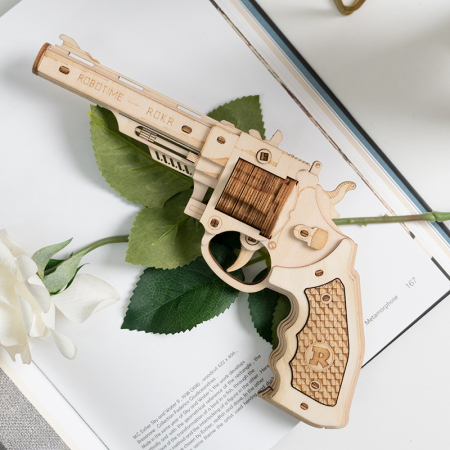 Puzzle 3D, Pistol Corsac M60, Lemn [5]