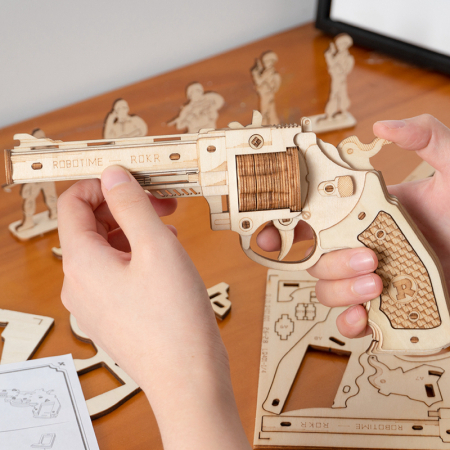 Puzzle 3D, Pistol Corsac M60, Lemn [6]