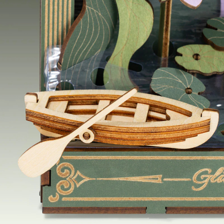 Puzzle 3D, tablou, din lemn, Nuferi pe apa - Monet, 237 piese [12]