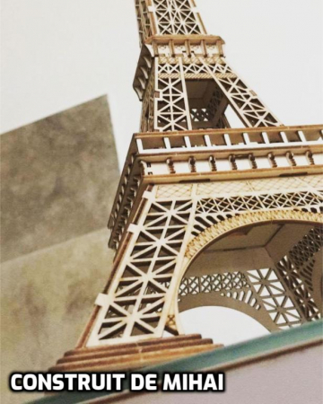 Puzzle 3D Turnul Eiffel, Lemn, 122 piese [8]