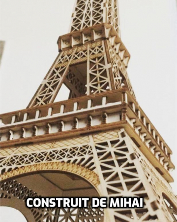 Puzzle 3D Turnul Eiffel, Lemn, 122 piese [1]