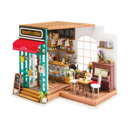 Casute DIY - Book Nook, Casuta DIY, Cafeneaua lui Simon, 203 piese