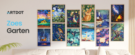 Set 12 goblenuri cu diamante, fara sasiu, Natura, 25 × 35 cm [1]