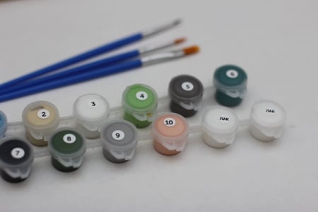 Set 3 picturi pe numere, Cascada in munti, 50 x 120 cm [3]