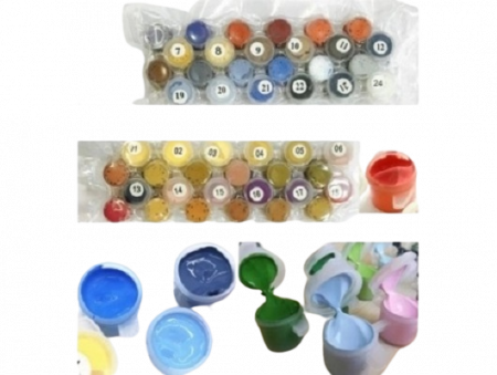 Set 3 picturi pe numere, cu sasiu, Raze de soare, 50 x 120 cm [4]