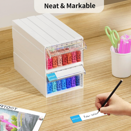 Set 70 cutiute depozitate pentru goblenurile cu diamante in casete modulare [5]