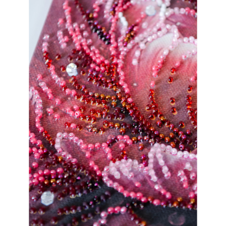 Set broderie cu margele cusute, Sarutul picaturilor de roua, 23x23 cm [3]