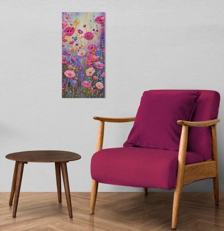Set broderie cu margele cusute, Moment de primavara, 22x45 cm [1]
