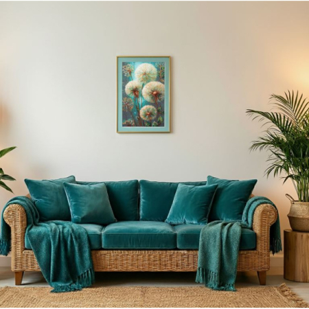 Set broderie cu margele cusute, Vis aerian, 21x34 cm [1]