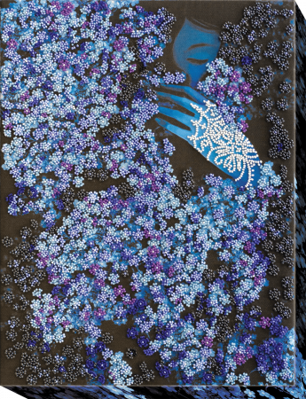 Set broderie cu margele cusute, De-a v-ați ascunselea, 27x36 cm