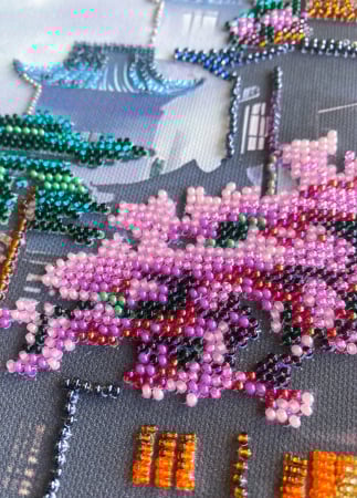 Set broderie cu margele cusute, Visul unei calatorii in orient, 30x44 cm [3]