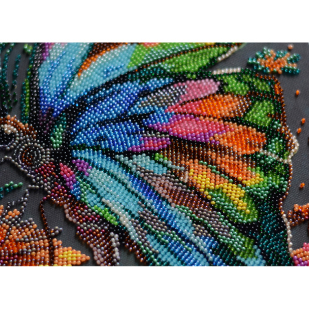 Set broderie cu margele cusute, Nuante de vara, 26x39 cm [3]