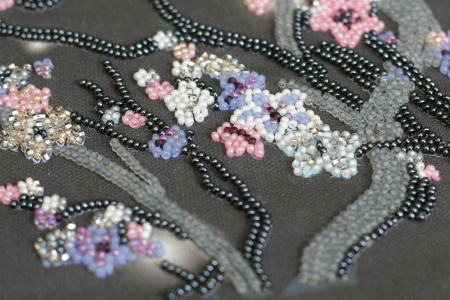 Set broderie cu margele cusute, Sakura noaptea [3]