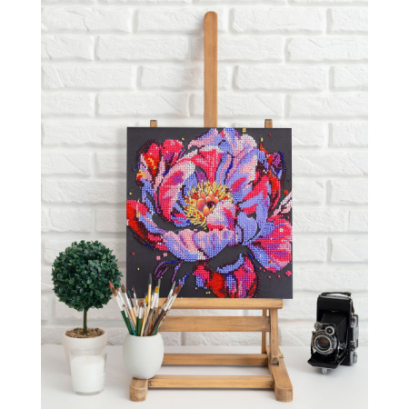 Set broderie cu margele cusute, Timpul infloririi, 20x20 cm [1]