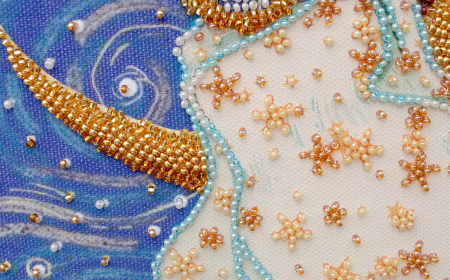Set broderie cu margele cusute, Andromeda, 20x20 cm [1]