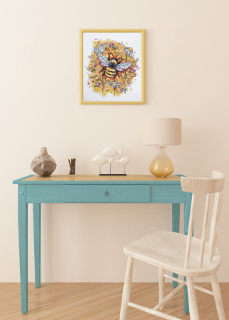 Set broderie in cruciulita, Poliflora, 20x25 cm [1]