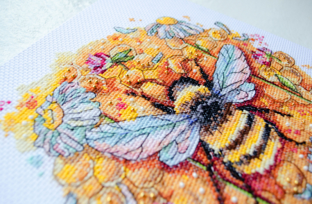 Set broderie in cruciulita, Poliflora, 20x25 cm [3]
