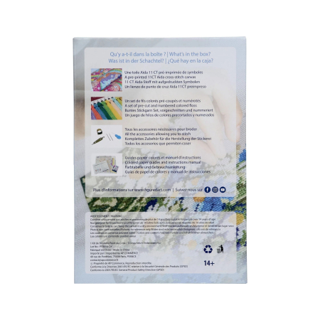 Set broderie in cruciulita pe panza pre-imprimanta, Floarea soarelui 32x40 cm [1]