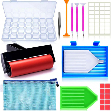Accesorii pentru goblenurile cu diamante - Set complet accesorii pentru goblenurile cu diamante