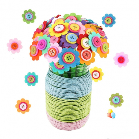Set creatie buchet de flori din nasturi [1]