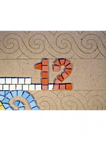 Numarul casei, mozaic bizantin [1]