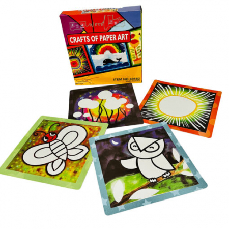 Set creatie din hartie creoponata, 5 planse [0]