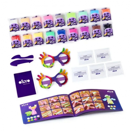 Set creativ AIR CLAY, 18 culori [2]