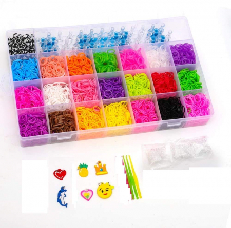 Set crosetat accesorii din elastice, gherghef inclus, 4400 piese [2]
