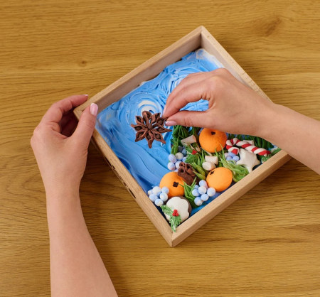 Set de creatie senzoriala 3D, cu argila, Fericire, 21x21 cm [4]