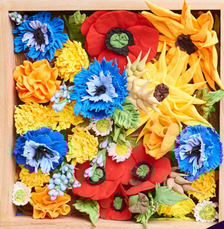 Set de creatie senzoriala 3D, cu argila, Libertate, 21x21 cm