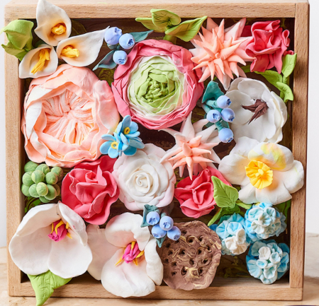 Decoratiuni casa - Set de creatie senzoriala 3D, cu argila, Romantism, 21x21 cm