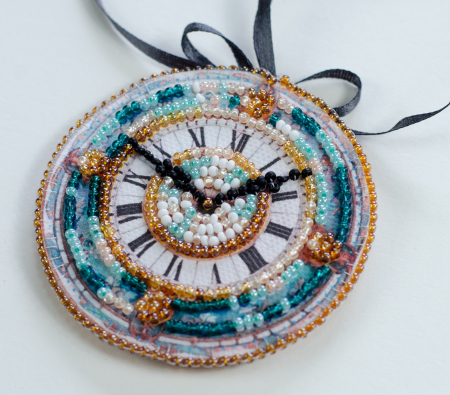 Set decoratie de Craciun cu margele, Spiritul Sarbatorilor, 13.2x6.6 cm [2]