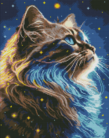 Set goblen cu diamante AB, cu sasiu, Magia spatiului, 40x50 cm [0]