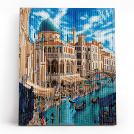 Set goblen cu diamante, cu sasiu, Venetia eterna, 40x50 cm [1]