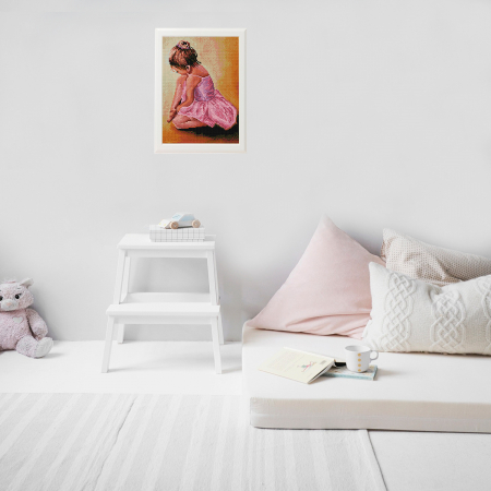 Set goblen cu diamante, cu sasiu, Ballerina Baby [2]