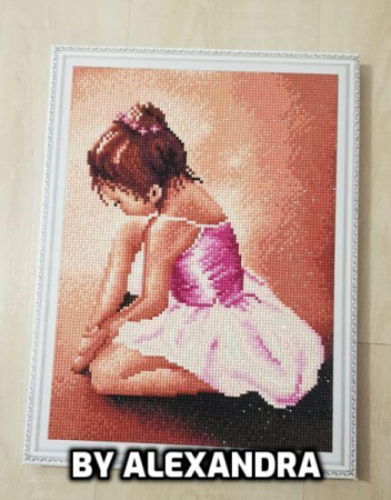 Set goblen cu diamante, cu sasiu, Ballerina Baby [1]