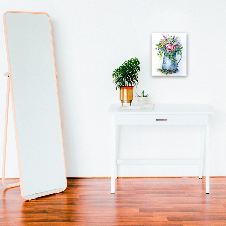 Goblen cu Diamante, cu sasiu, Buchet romantic, 40x50 cm [1]