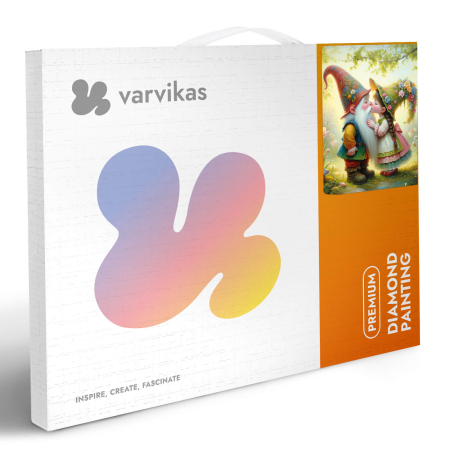 Set goblen cu diamante, cu sasiu, Poveste in doi, 40x50 cm [5]