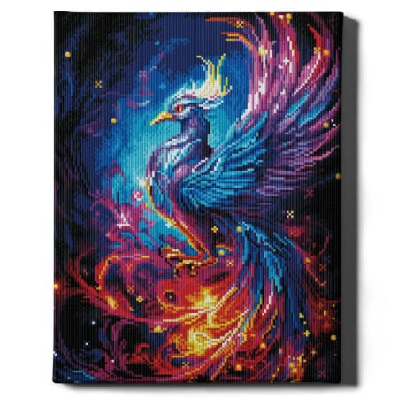 Goblenuri cu diamante - Set goblen cu diamante, cu sasiu, Phoenix, 40x50 cm