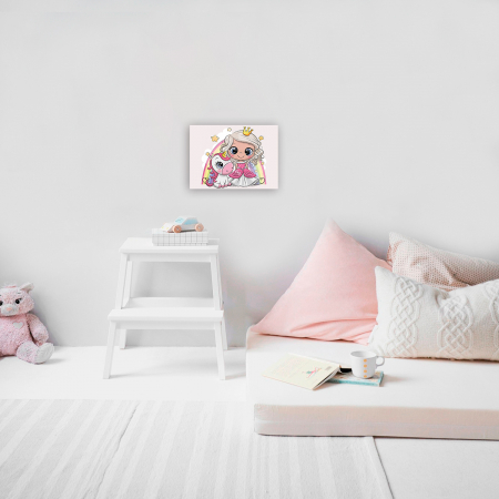 Goblen cu diamante, cu sasiu, Little Princess [1]