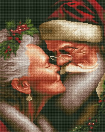 Goblenuri cu diamante - Set goblen cu diamante, cu sasiu, Draga Mosului, 40x50 cm