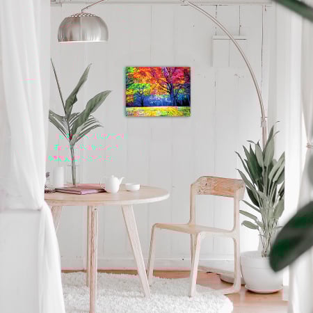 Set goblen cu diamante, cu sasiu, Padure de toamna [1]