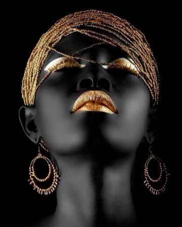 Goblenuri cu diamante cu sasiu - Set goblen cu diamante, cu sasiu,Gratie de abanos, 40x50 cm