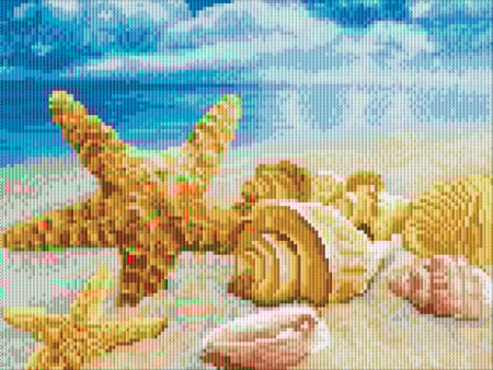 Goblenuri cu diamante - Set goblen cu diamante, cu sasiu, Amintirea verii, 30x40 cm